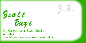 zsolt buzi business card